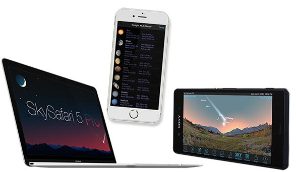 SkySafari 5 for iOS, Android & Mac OS X